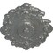 Ekena Millwork Strasbourg Ceiling Medallion, Hand-Painted Silver, 30 1/2"W x 20"H x 1 1/2"P CM30SGSLS - alternate 3